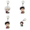 Unisex Demon Slayer Anime Cartoon Character Acrylic Keychain Bag Pendant Accessories Handmade Quality
