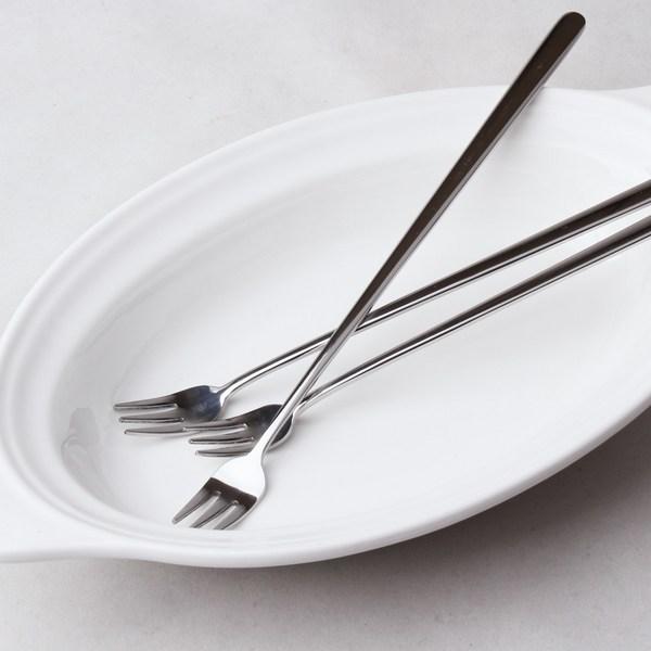 Bloom at Home Simple Glossy Long Fork, 6 pieces, Korean popular tableware