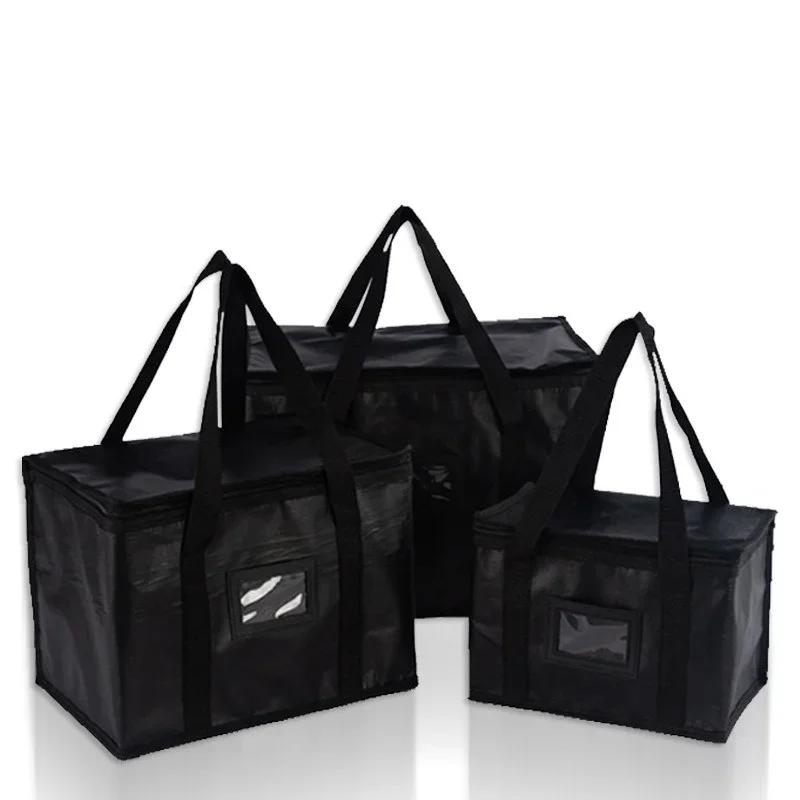 Insulated Car Portable Lunch Cooler Folding Large Capacity Cooler Bag Zipper Thermal Lunch Bags Freezer Bag Camping Food Bags