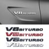 V8 BITURBO Letter Logo Auto samolepka pro Twin Turbo Modifikace blatníku Logo Příslušenství Štítek Dekorativní obtisk
