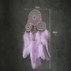 Green Feathers Dream Catcher Large Window Hangings Handmade Wind Chimes Bedroom Decorations For Girls Birthday Gifts