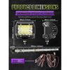 2 In 1 4x4 Off Road LED Light Bar Pods 4inch 21inch Remote Control Cable Group Fog Driving Work Light For Auto ATV Truck Jeep