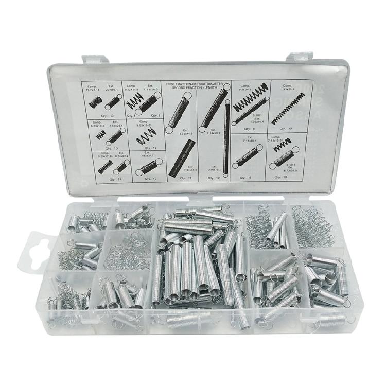 

200Pcs Spring Assortment Set Compressed Extended Storage Case for Repair DIY 1