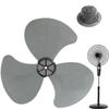 Plastic Fan Blade Three Leaves With Nut Cover For Standing Pedestal Fan Three Leaf Accessories For Electric Fan Blades