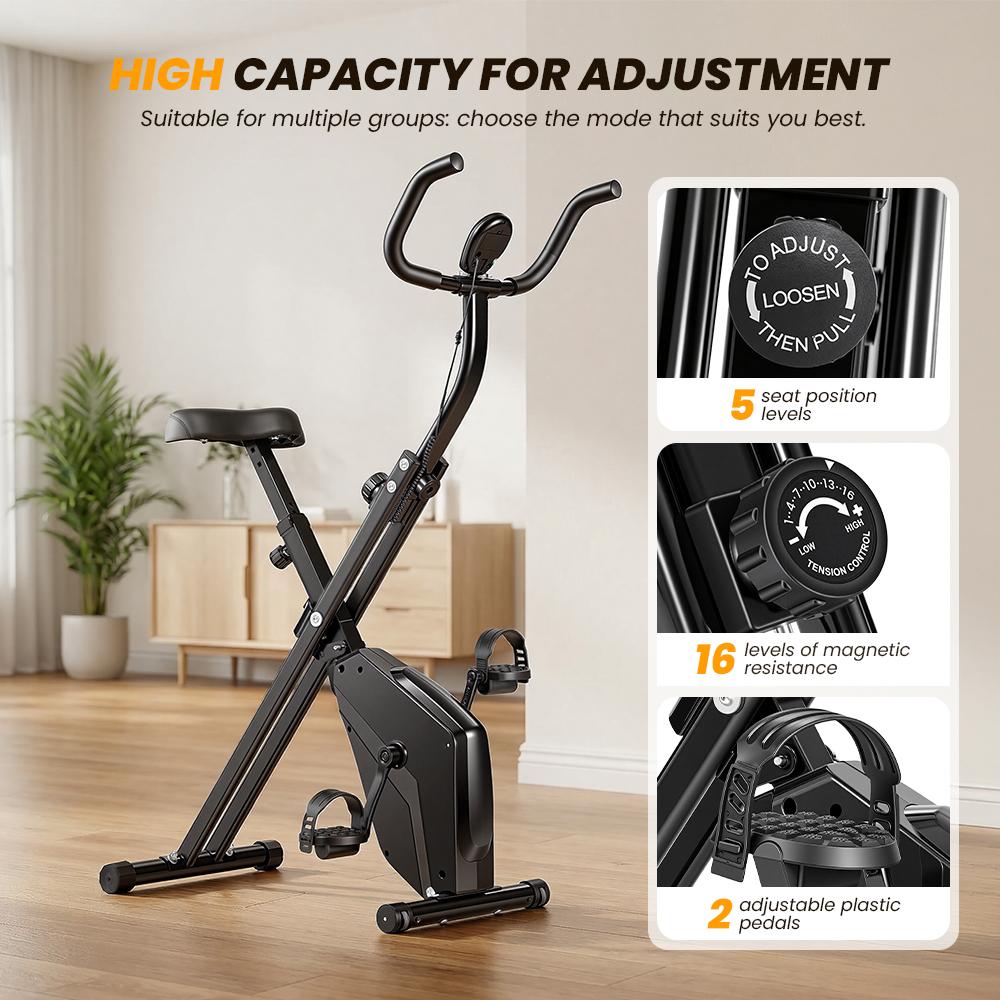 Indoor Exercise Bike YZJ-508 5 Levels Seat Adjustment 100 kg Maximum User Weight with Smart LCD Display