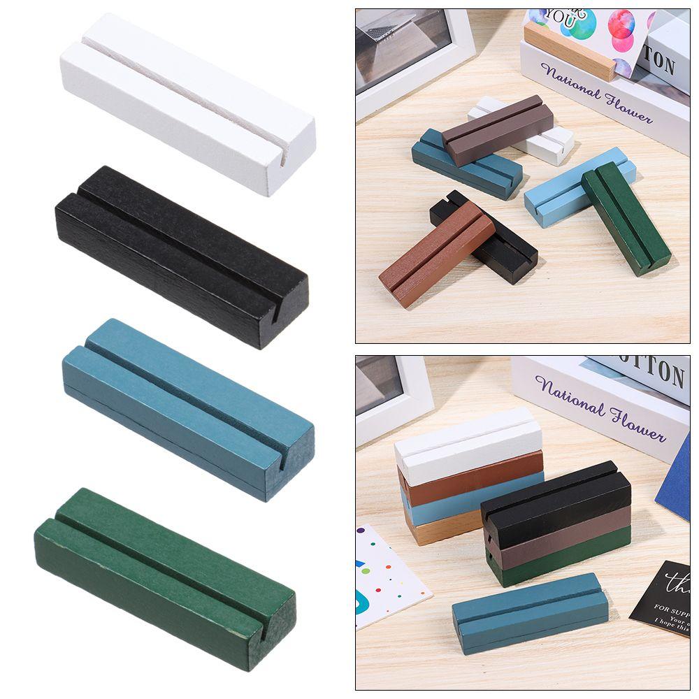Crafts Wood Paper Clamp Picture Cards Display Stand Wedding Supplies Place Card Table Numbers Holder Photos Clips Clamps Stand