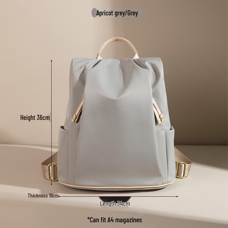 Women's Color Block Nylon Oxford Backpack - 2025 Fashion, Lightweight & Large Capacity for Travel & Commuting