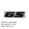 3D GS logo Sticker Tail Bumper Badge Auto Rear Trunk Emblem Accessories