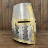Crusader Helmet Brass Trim  Knights Templar Helmet Practice Armor for Reenactment & Cosplay