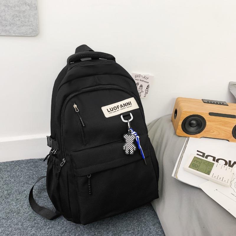 Simple schoolbag, boys, college students, high school students, largecapacity girls, backpack, college style, Korean version, couple backpack.