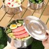 Round Korean Lunch Box with Buckle Lunch Container Kitchen Supplies Food Storage Box  Refrigerator