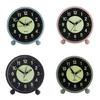 Metal Alarm Clock with Night Light Function Durability for Home Office and Travel Bedroom Clock