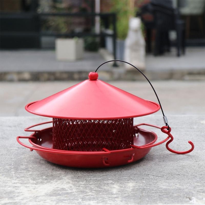 Mesh Garden Viewing Bird Feeder Hotel Table Food Peanut Hanging Suction Aliments Adsorption House Type Bird Feeder