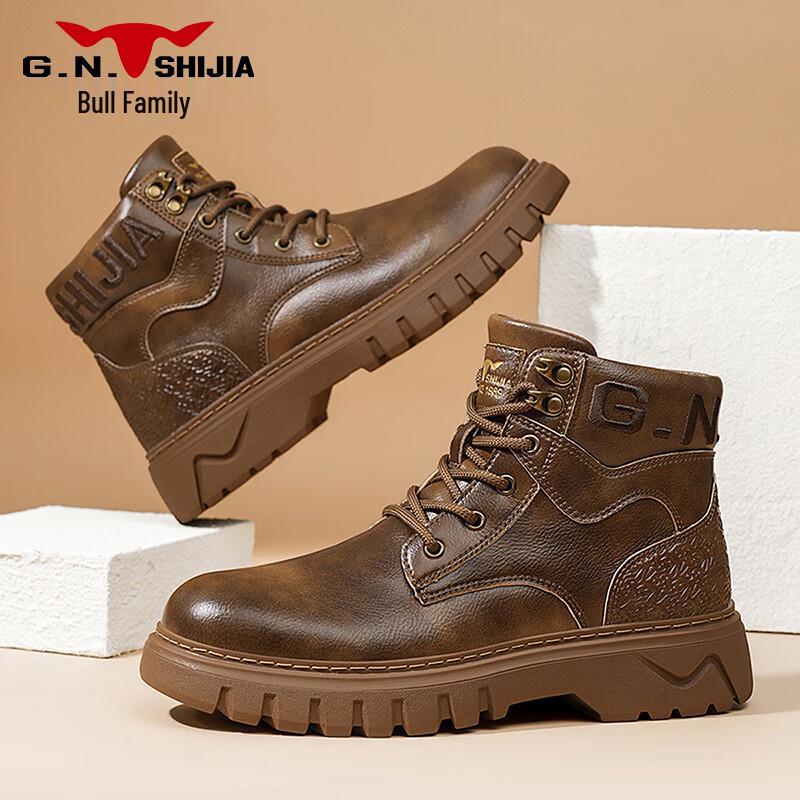 Gongniu Shijia Men s High-Top Martin Work Boots 41