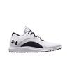 Ua Charged Draw 2 Spikeless Golf Shoes White Black