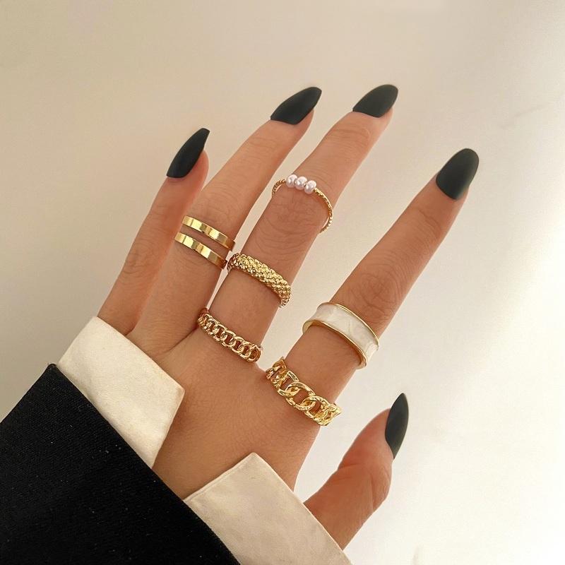IF ME Personalized Butterfly Snake Ring Set Gold Silver Chain Ring for Women Accessories Jewelry