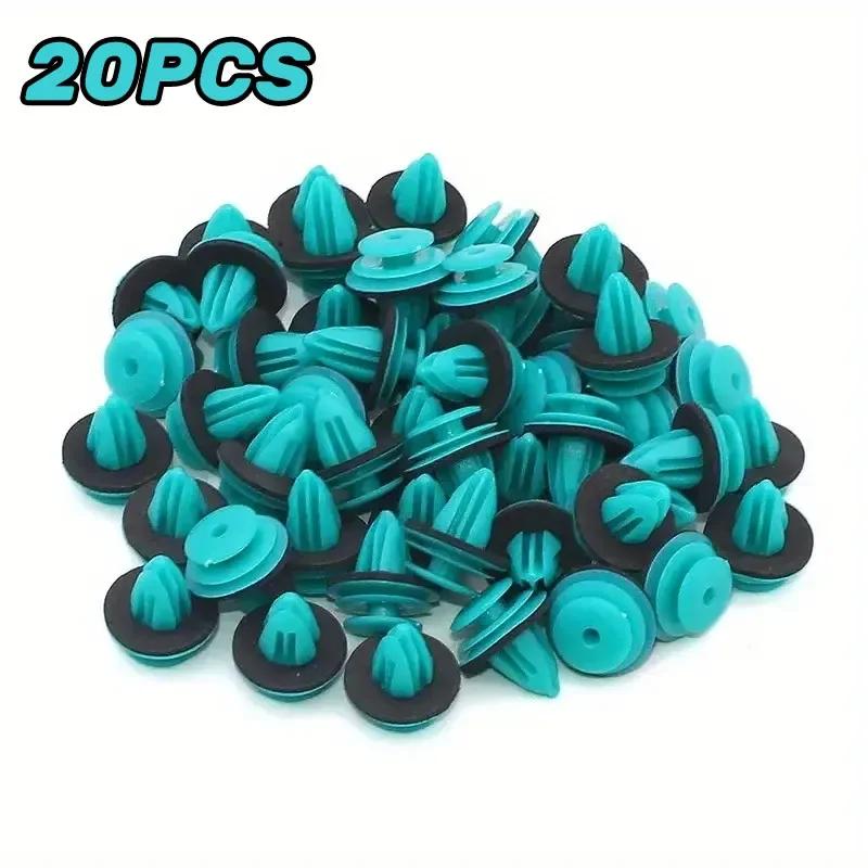 10/300PCS Auto Door Panel Clip with Seal Ring Auto Fastener Rivet Bumper Clip Retainer Car Interior Retaining Accessories