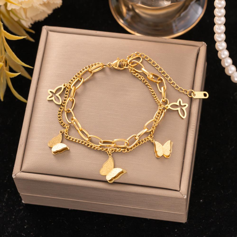 Fashion Titanium Steel Bracelet Never Fade Elegant Durable Jewelry for Women Men Unisex