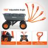 Poly Garden Dump Cart Heavy-duty Yard Carts and Wagons 1500 lbs 13" Tires
