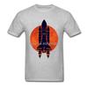 SpaceX Ship Over Venus T-Shirt Sonnenuntergang Raumschiff Flugzeug 100% Baumwolle Modische Kleidung Für Yo