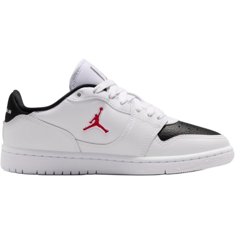 Jordan Court Connect Comode Versatili Basse Scarpe da Basket per Bambini Unisex Scarpe da Basket Nero Bianco Rosso IQ6016-102