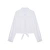 Teenie Weenie Women's Chic Knotted Long Sleeve Shirt