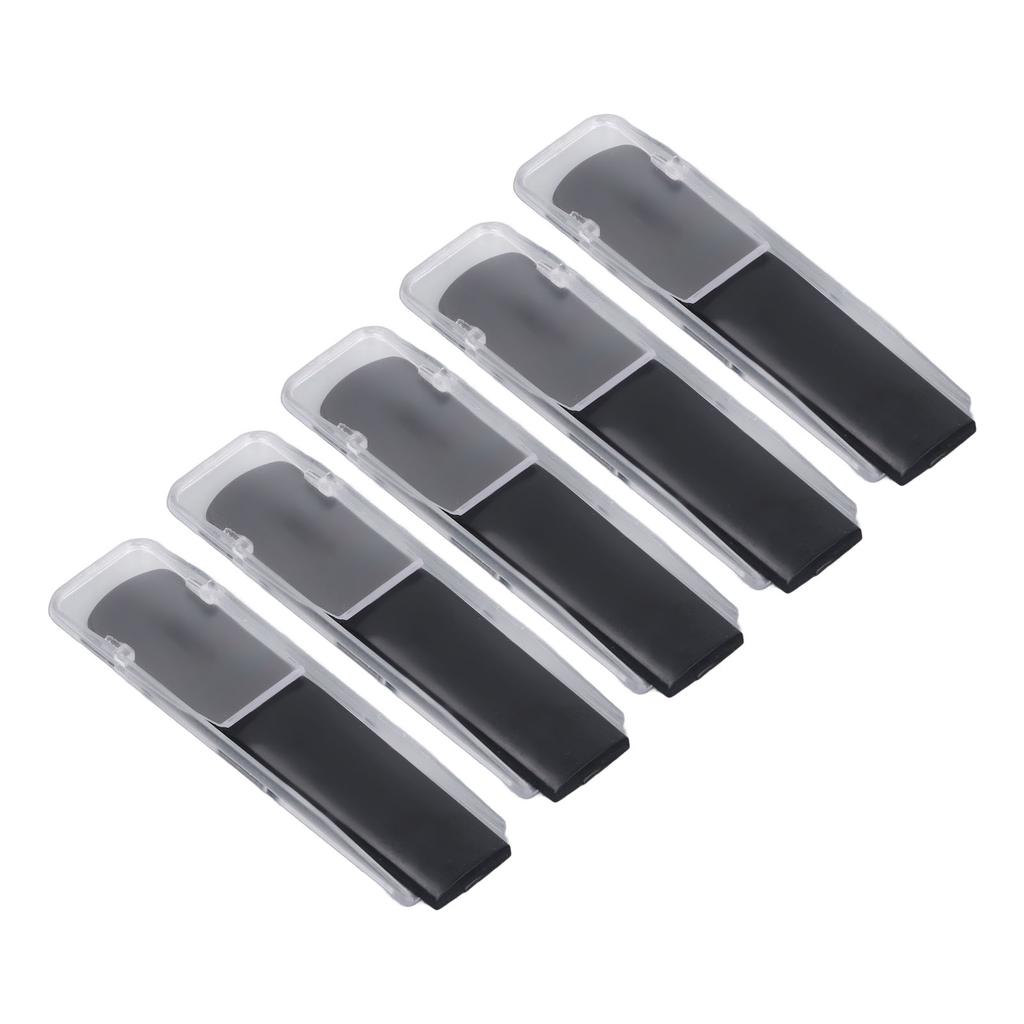 5PCS Eb Alto Saxophone Reeds Strength 2.5 Resin Sax Reeds Replacement for Woodwind Instrument Beginners and Players