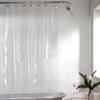 Transparent PEVA Shower Curtain Liner with Wighted Magnet Mold Resistant Waterproof Bathroom Bath Shower Curtain