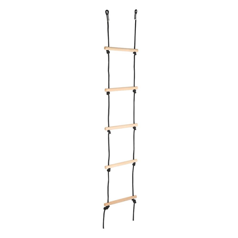 Children Swing Recreation Toy 5 Steps Outdoor Kid Wooded Playing Climbing Rope Ladder Fitness Equipment for Indoor