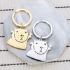 Capybara Stainless Steel Keychain Cute Funny Couple Pendant Stylish Daily Bag Charm Practical Valentine's Day Gift for Friends Kids