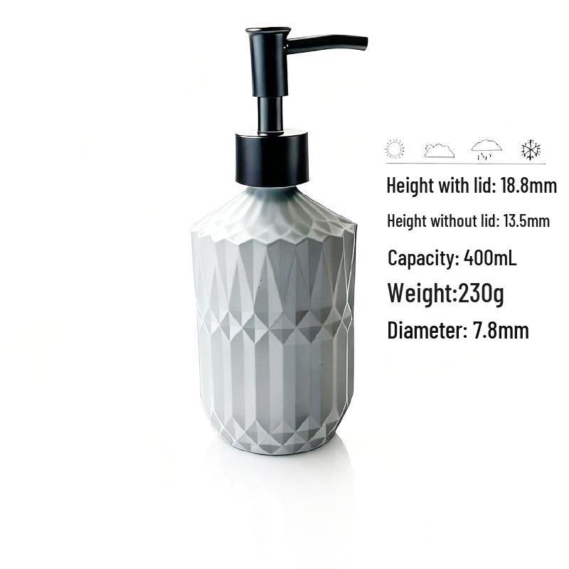 Kreativer farbiger Glas Seifen- & Lotion-Spender für das Badezimmer