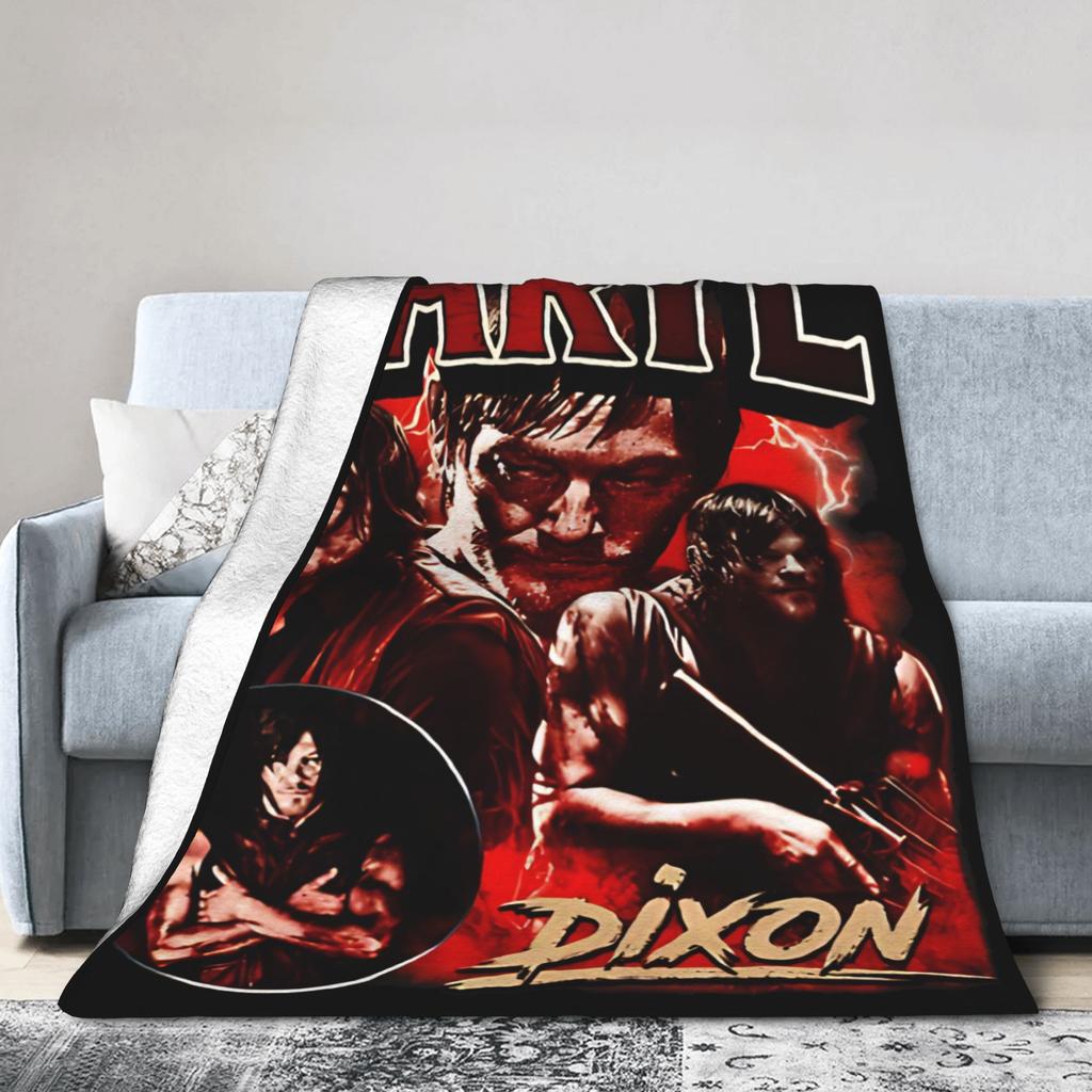 Daryl Dixon The Walking Dead Blanket Quality Warm Soft Throw Blanket Winter Kids Home Decor Fashion Bedspread