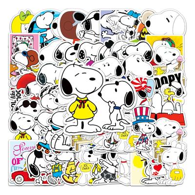 Conjunto de Adesivos Snoopy À Prova D'água Pacote de Adesivos Snoopy Adesivos de Marca para e Mais (50 Autocolantes) - - Malas, Carros, Motocicletas, Capacetes, Skateboards,