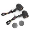 Vintage Black Motorcycle LED Turn Light Indicator Lamp Accessory Fits for Yamaha