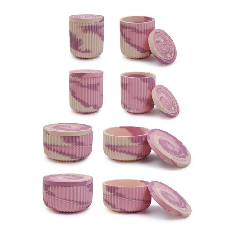 Artistic Cup Mold with Lid for Candle Making Home Accent Unique Resin Mold
