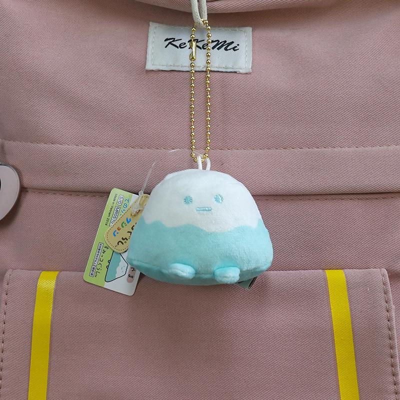 Cute Mini Corner Creature Fried Shrimp And Tapioca Plush Doll Keychain Pendant Toy
