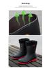 Men's Korean Style Waterproof Mid-Calf Rubber Rain Boots - Non-Slip, Slip-On Casual Fashion Shoes