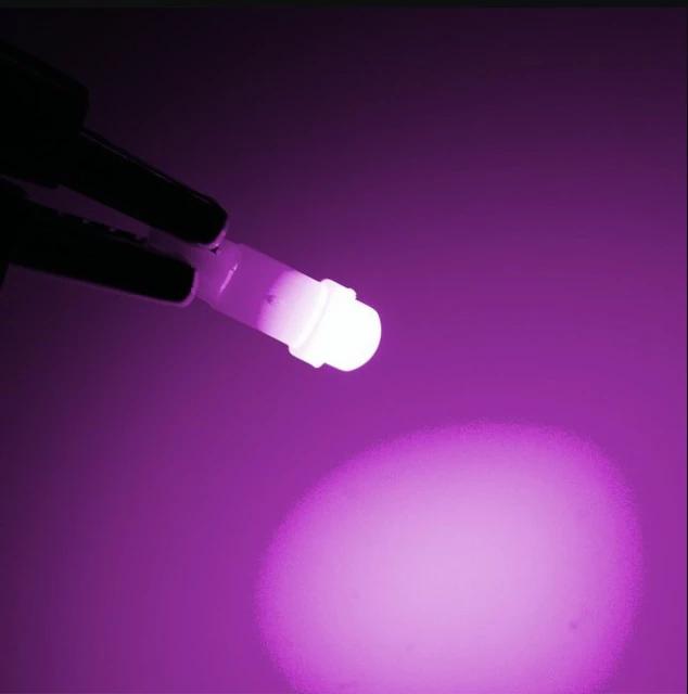 10 SZTUK/PARTIA W1.2W Gniazdo T5 LED 12V Samochód Auto Bok Klin Deska rozdzielcza Wskaźnik Instrument Lampa Żarówka Lód Niebieski Czerwony Zielony Żółty