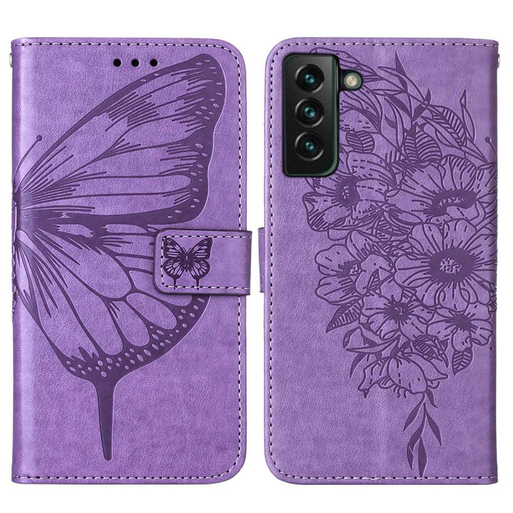 Embossed Butterfly Case for Cubot P90 Phone, Card Slot Flip Cover, Note60 Protective Case, X100
