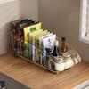 Förvaringslåda för kök i japansk stil med hjul Kylskåpsorganisatör Skåpsbehållare för Snacks Avdelare