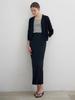 Mommet Powder Crinkle Banding Skirt Black