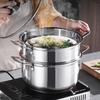SHENGHENG 304 Stainless Steel Steamer and Soup Pot