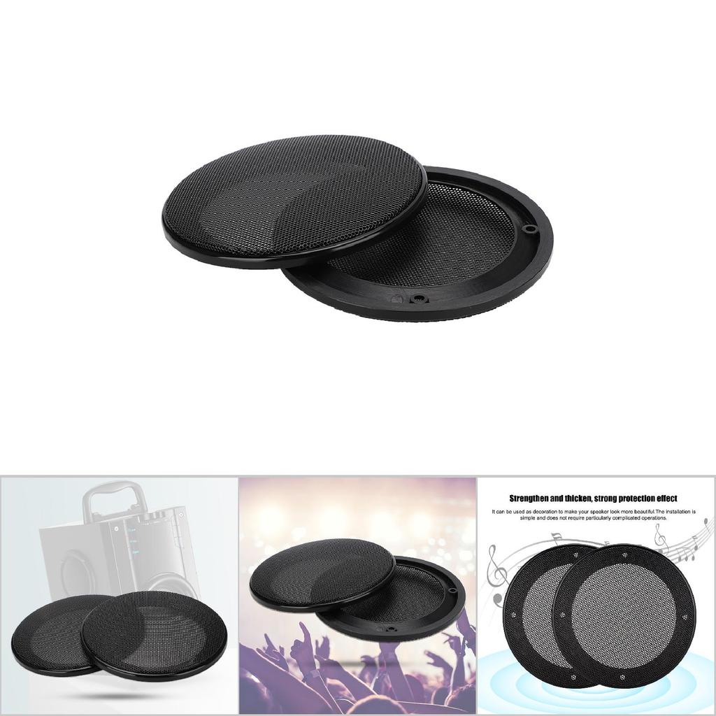 2PCS 4inch Speaker Loudspeaker Protective Cover Cold Rolled Steel   ABS Speaker Decoration