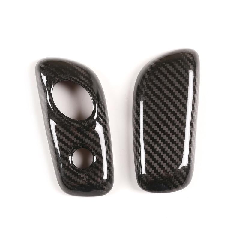 For Ford F-150 2009-2014 Real Carbon Fiber Gear Shift Knob Protect Head Shell Cover Auto Interior Modification Car Accessories