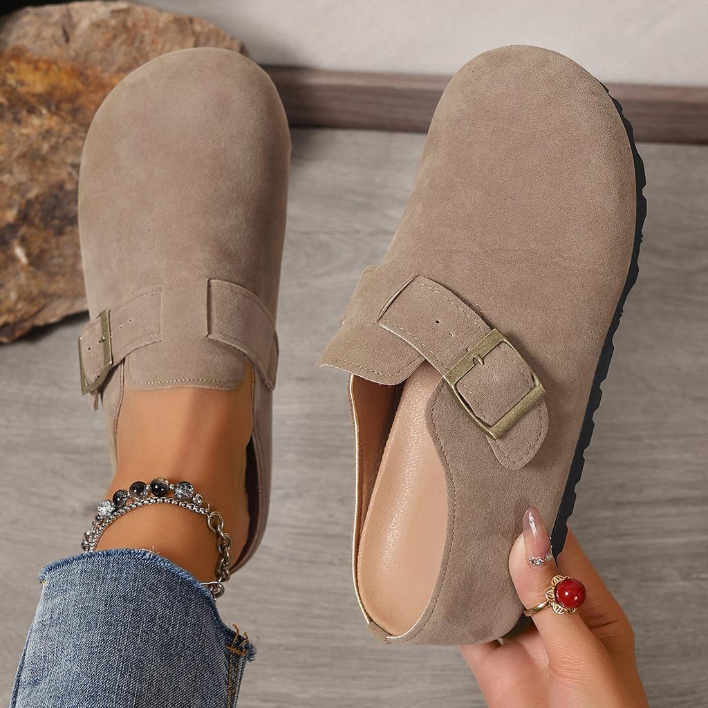 Spring Women Slip-On Flats Shoes Casual Outdoor Mules Shoes Women Vintage Bottom Comfortable Slippers Platform Slides Women
