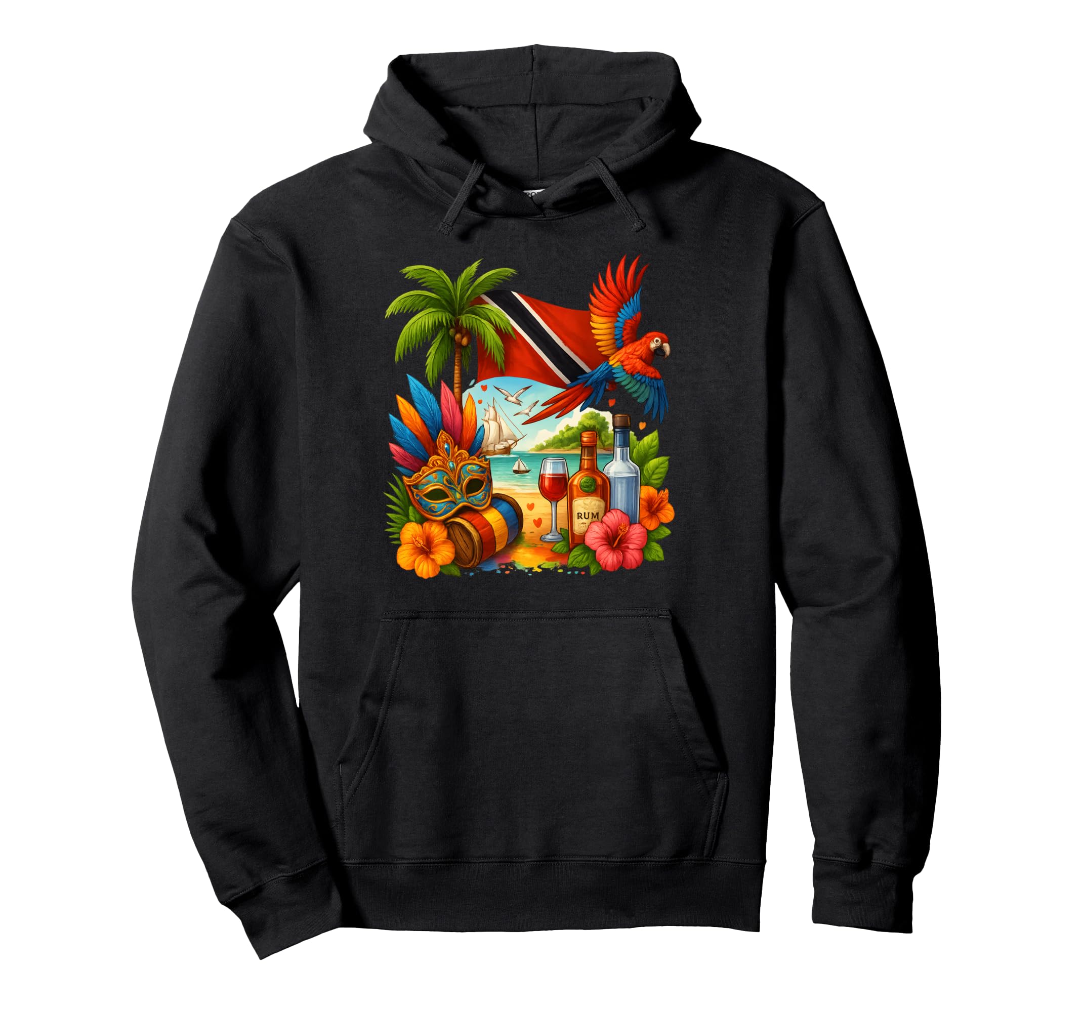 

Trinidad and Tobago Caribbean Vacation Trinidad Flag Trinidad and Tobago Hoodie