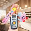 Creative Anime Kirby Cartoon Doll Keychain Pendant Couple Bag Pendant Kirby Food Three-Dimensional Doll Car Keychain Pendant