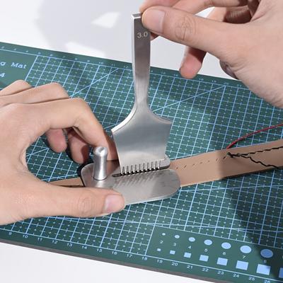 304‑Stainless‑Steel Punch‑Puller,Universal for Diamond‑Chamfer‑Flat‑French Chisel,Rust‑Resistant Leather Punch Tool,Laborsaving Leather‑Craft Puncher