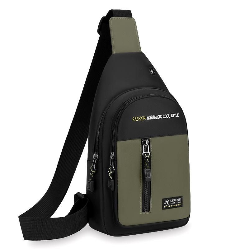 Nylon Chest Bag For Men Multifunctional Casual Fashion Trend Shoulder Bag For Outdoor Sports Versatile Crossbody Bag