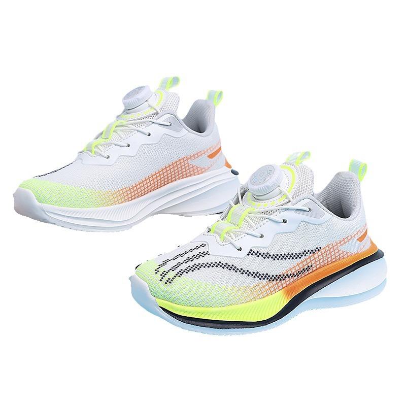 Children's running shoes Red Rabbit Pro Rotary buckle mesh breathable shoes Shock-absorbing sports shoes Racing students Middle and older children's